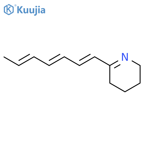 Pyridine,2-(1E,3E,5E)-1,3,5-heptatrienyl-3,4,5,6-tetrahydro- (9CI) structure