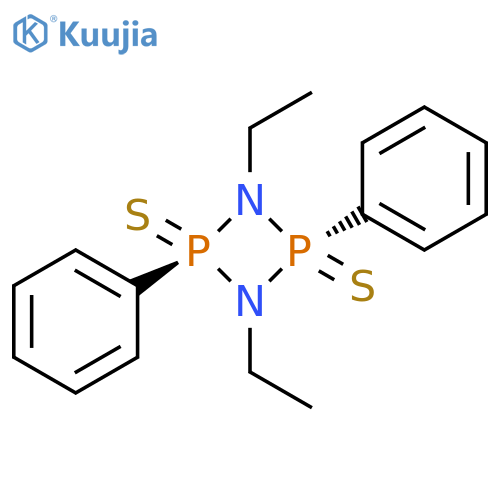 1,3,2,4-Diazadiphosphetidine, 1,3-diethyl-2,4-diphenyl-, 2,4-disulfide, trans- structure