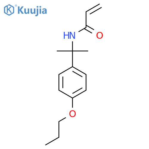N-2-(4-propoxyphenyl)propan-2-ylprop-2-enamide structure