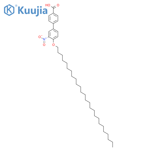 [1,1'-BIPHENYL]-4-CARBOXYLIC ACID, 4'-(HEXACOSYLOXY)-3'-NITRO- structure