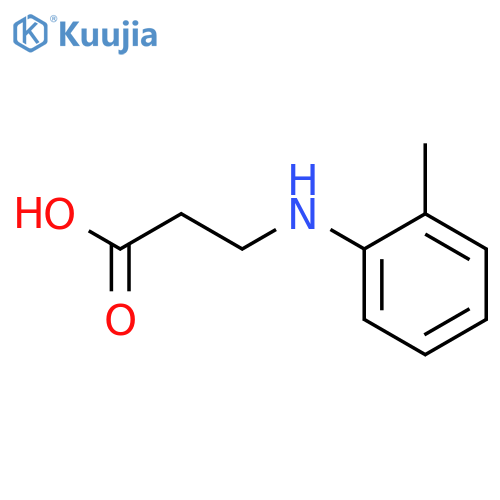 3-(2-methylphenyl)aminopropanoic acid structure
