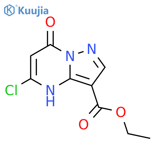 Pyrazolo[1,5-a]pyrimidine-3-carboxylic acid, 5-chloro-4,7-dihydro-7-oxo-, ethyl ester structure