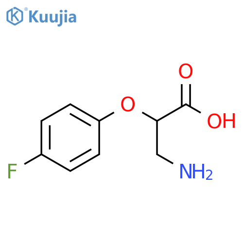 3-amino-2-(4-fluorophenoxy)propanoic acid structure