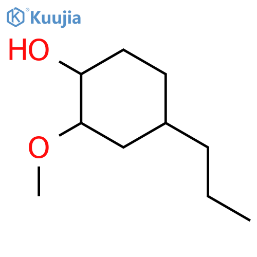 2-methoxy-4-propylcyclohexan-1-ol structure