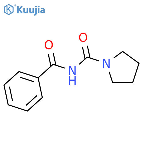 1-Pyrrolidinecarboxamide, N-benzoyl- structure