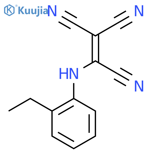 Ethenetricarbonitrile, (o-ethylanilino)- structure