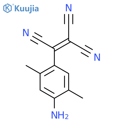 2-(4-Amino-2,5-dimethylphenyl)ethene-1,1,2-tricarbonitrile structure