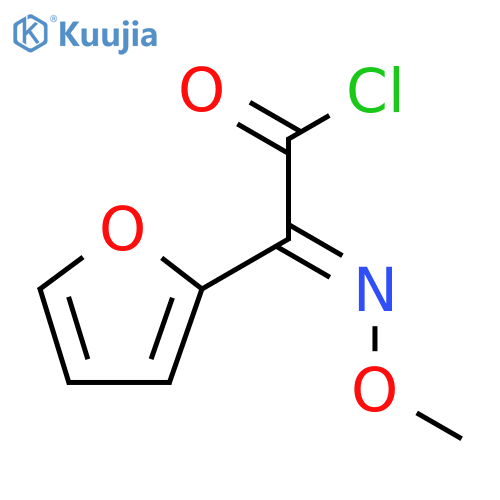 2-Furanacetyl chloride, α-(methoxyimino)-, (αE)- structure