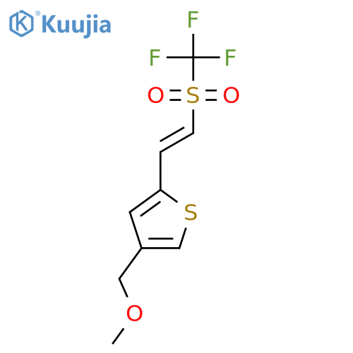 4-(Methoxymethyl)-2-(2-trifluoromethanesulfonylethenyl)thiophene structure
