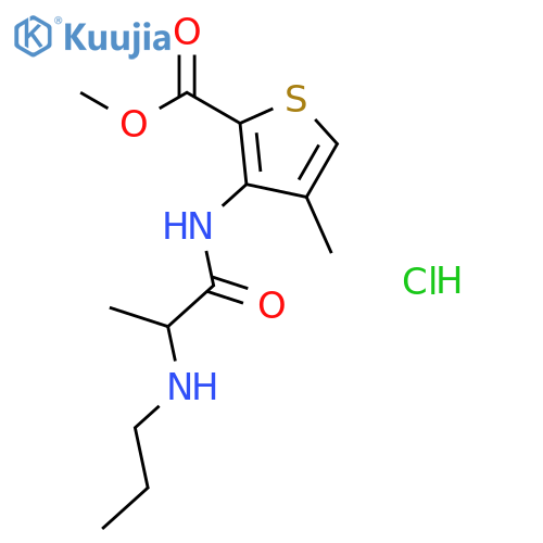 Articaine hydrochloride structure