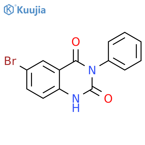 6-bromo-3-phenyl-2,4(1H,3H)-quinazolinedione structure