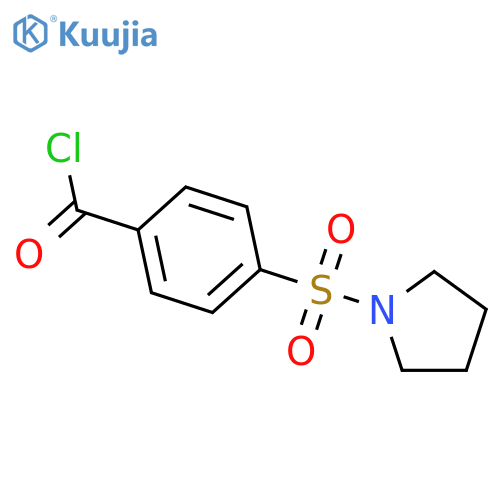 4-(pyrrolidin-1-ylsulfonyl)benzoyl chloride structure