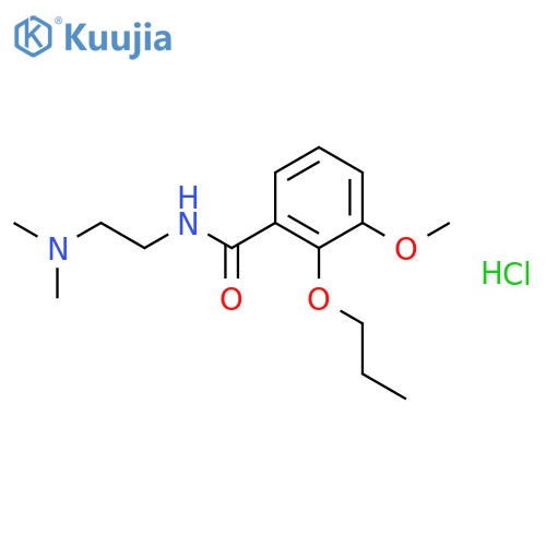 Benzamide,N-[2-(dimethylamino)ethyl]-3-methoxy-2-propoxy-, hydrochloride (1:1) structure