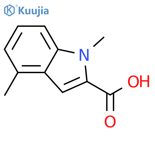 1,4-Dimethyl-1H-indole-2-carboxylic acid structure