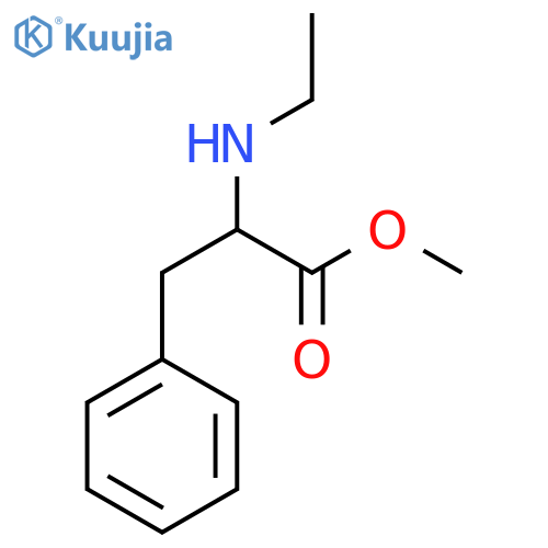 methyl 2-(ethylamino)-3-phenylpropanoate structure