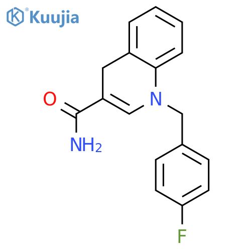 3-Quinolinecarboxamide,1-[(4-fluorophenyl)methyl]-1,4-dihydro- structure