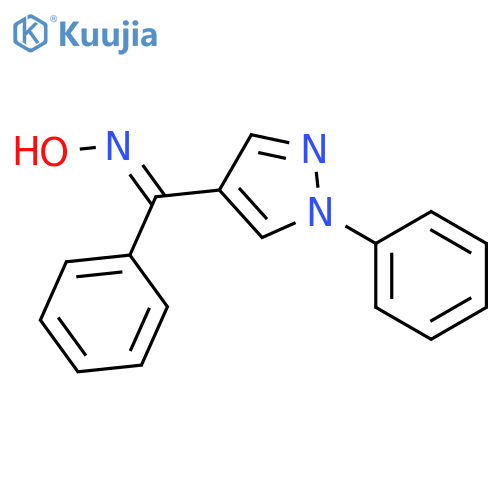 Methanone, phenyl(1-phenyl-1H-pyrazol-4-yl)-, oxime, (Z)- structure