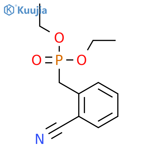 Phosphonic acid, [(2-cyanophenyl)methyl]-, diethyl ester structure