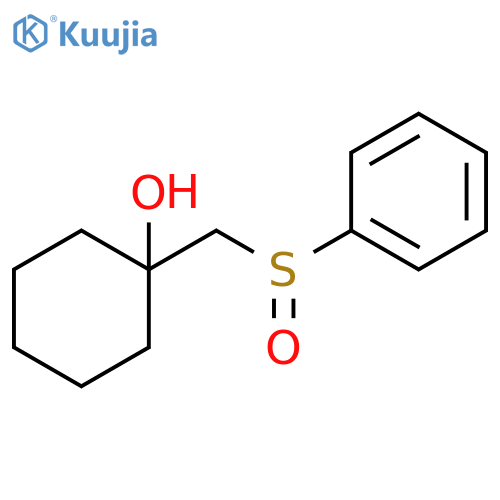 Cyclohexanol, 1-[(phenylsulfinyl)methyl]- structure