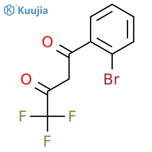 1-(2-bromophenyl)-4,4,4-trifluorobutane-1,3-dione structure