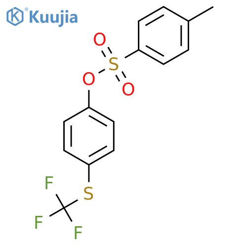 4-[(Trifluoromethyl)sulfanyl]phenyl 4-methylbenzene-1-sulfonate structure