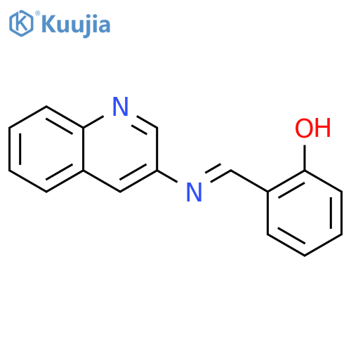 Phenol,2-[(3-quinolinylimino)methyl]- structure