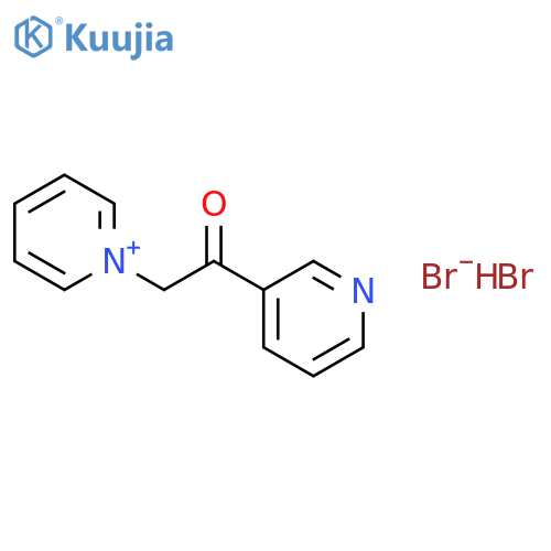 Pyridinium, 1-[2-oxo-2-(3-pyridinyl)ethyl]-, bromide, hydrobromide structure