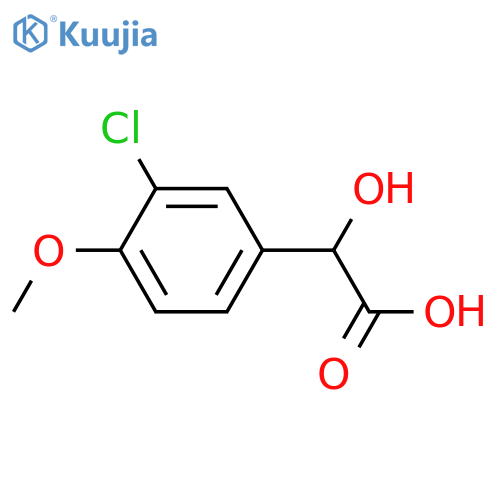 2-(3-chloro-4-methoxyphenyl)-2-hydroxyacetic acid structure