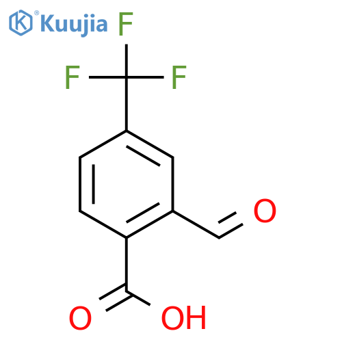 2-formyl-4-(trifluoromethyl)benzoic acid structure