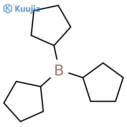 Borane, tricyclopentyl- structure