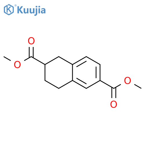 2,6-Naphthalenedicarboxylic acid, 1,2,3,4-tetrahydro-, dimethyl ester structure