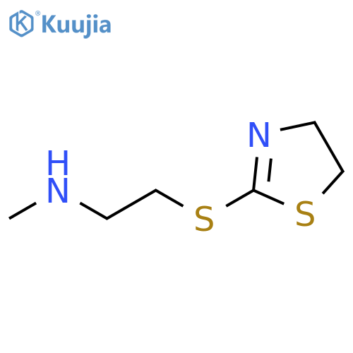 2-(4,5-dihydro-1,3-thiazol-2-ylsulfanyl)ethyl(methyl)amine structure
