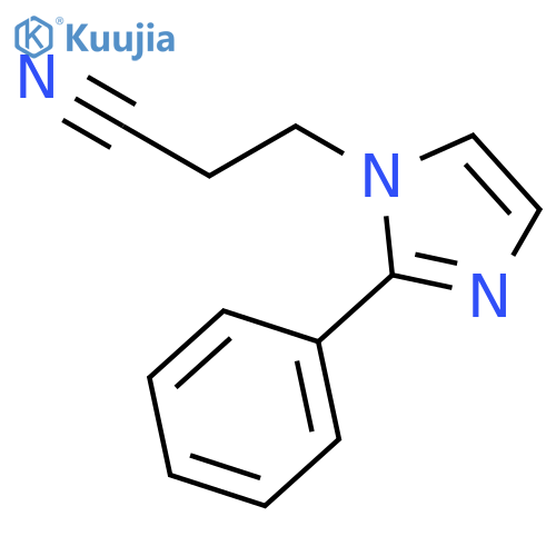 3-(2-Phenylimidazol-1-yl)propanenitrile structure