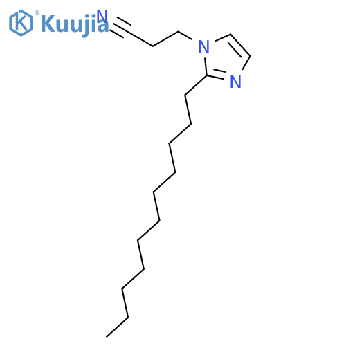 3-(2-Undecylimidazol-1-yl)propanenitrile structure