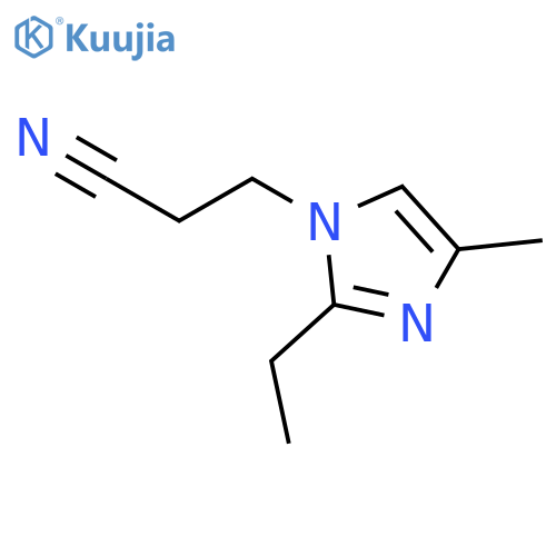 2-Ethyl-4-methyl-1H-imidazole-1-propanenitrile structure