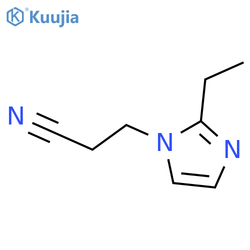 1H-Imidazole-1-propanenitrile,2-ethyl- structure