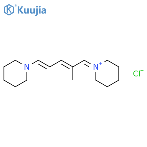 Piperidinium,1-[2-methyl-5-(1-piperidinyl)-2,4-pentadien-1-ylidene]-, chloride (1:1) structure