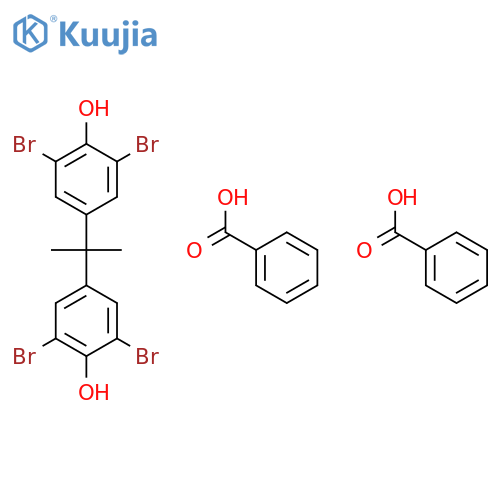 Phenol, 4,4'-(1-methylethylidene)bis[2,6-dibromo-, dibenzoate structure