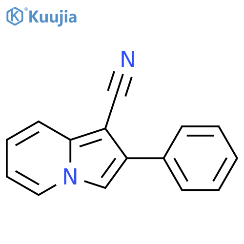 1-Indolizinecarbonitrile, 2-phenyl- structure