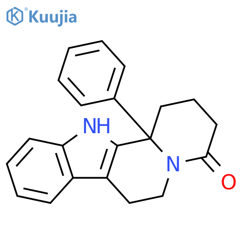 Indolo[2,3-a]quinolizin-4(1H)-one, 2,3,6,7,12,12b-hexahydro-12b-phenyl- structure