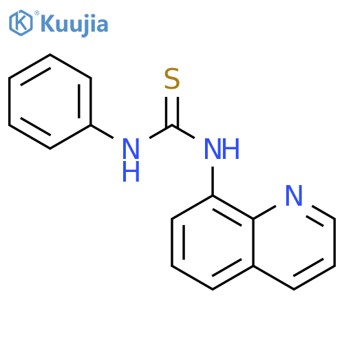 Thiourea,N-phenyl-N'-8-quinolinyl- structure