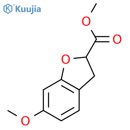 Methyl 6-methoxy-2,3-dihydrobenzofuran-2-carboxylate structure