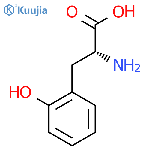 (2R)-2-amino-3-(2-hydroxyphenyl)propanoic acid structure