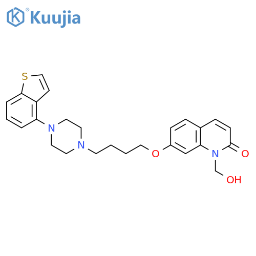 2(1H)-Quinolinone, 7-[4-(4-benzo[b]thien-4-yl-1-piperazinyl)butoxy]-1-(hydroxymethyl)- structure