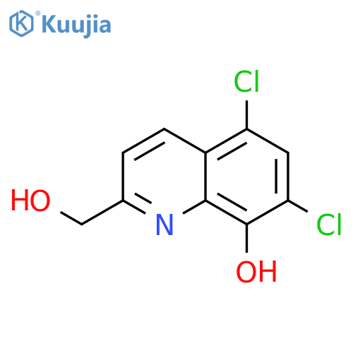 2-Quinolinemethanol, 5,7-dichloro-8-hydroxy- structure