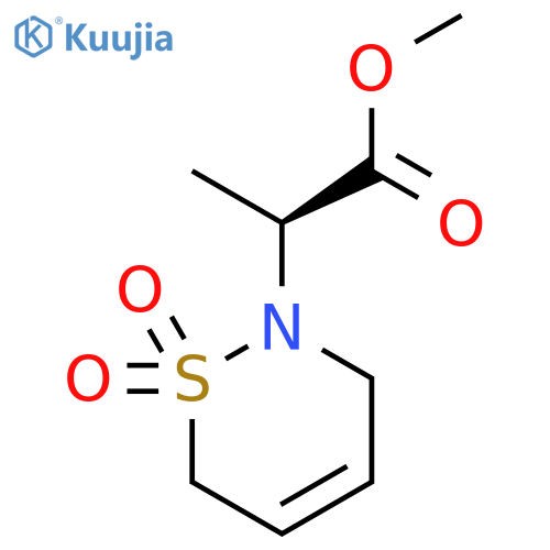 2H-1,2-Thiazine-2-aceticacid, 3,6-dihydro-a-methyl-, methyl ester, 1,1-dioxide, (aS)- structure