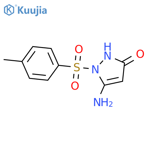 5-amino-1-(4-methylbenzenesulfonyl)-1H-pyrazol-3-ol structure