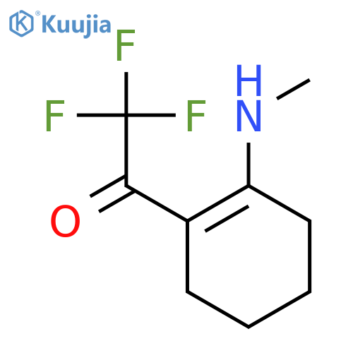 Ethanone,2,2,2-trifluoro-1-[2-(methylamino)-1-cyclohexen-1-yl]- structure