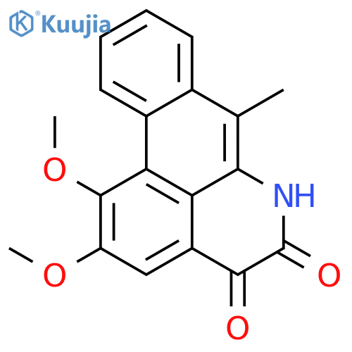 4H-Dibenzo[de,g]quinoline-4,5(6H)-dione, 1,2-dimethoxy-7-methyl- structure