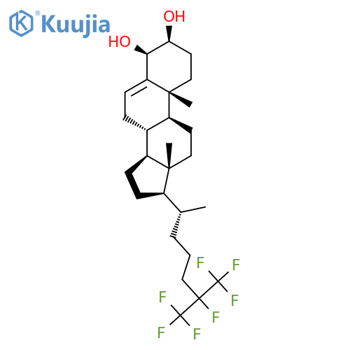 Cholest-5-ene-3,4-diol, 25,26,26,26,27,27,27-heptafluoro-, (3b,4b)- structure